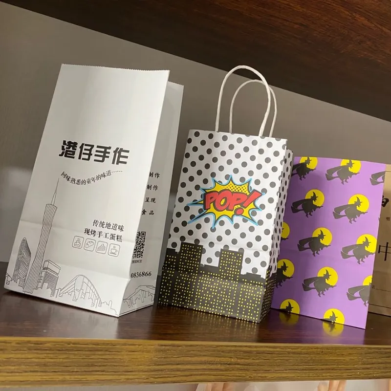 High Quality Custom Printed Fancy Art Paper Bags with Handle