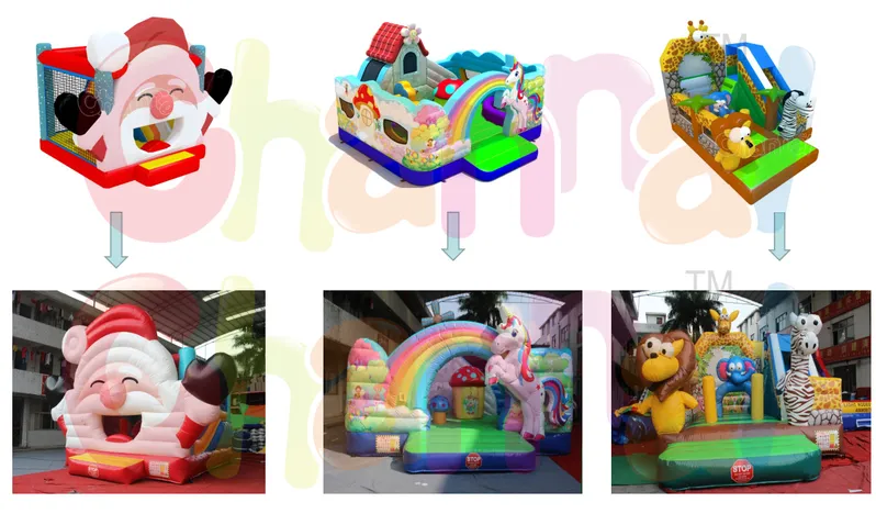 Cartoon Inflatable Slide Paw Dog Inflatable Slide for Kids