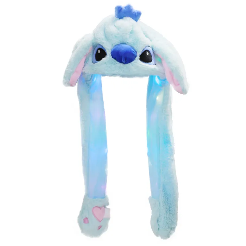 Custom Novelty Cute Rabbit Ear Unicorn Shape Hat Can Move Airbag Magnet Light Unicorn Hat