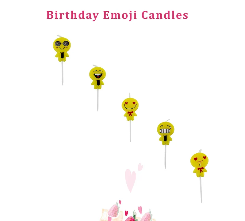 Emoji Party Supplies Birthday Cake Decoration Emoji Birthday Candles