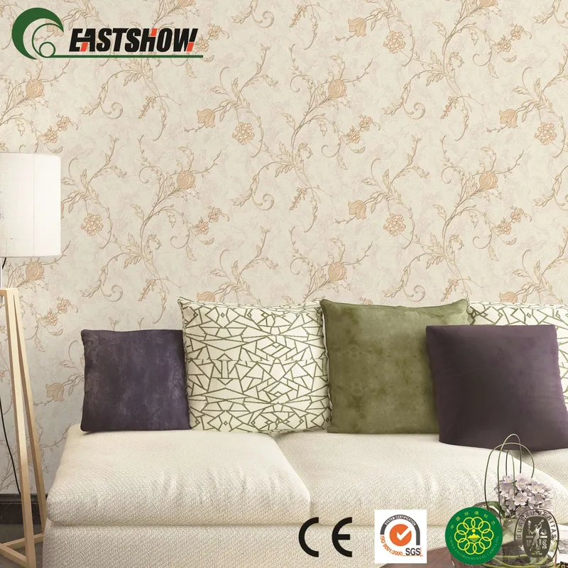 New Elegant Flower Pattern for Home PVC Wallpaper