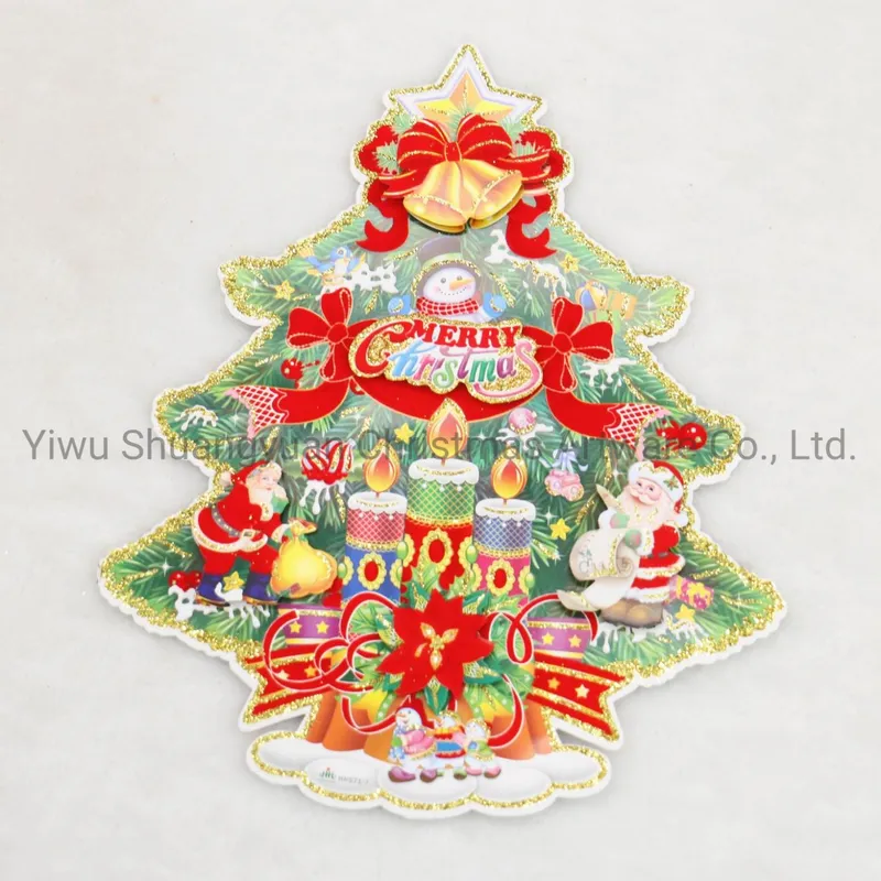 Christmas Stickers Hanging Christmas Paper Wall Sticker