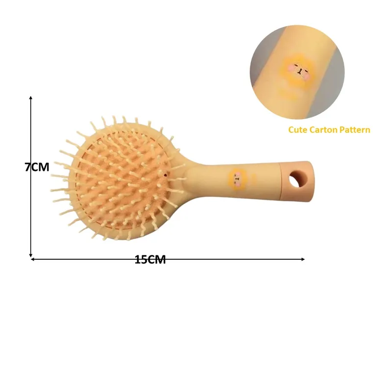 Cute Pattern Paddle Mirror Hair Brushes