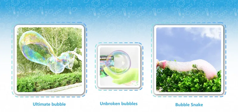 DIY Unbroken Bubbles Different Shape Colorful Bubbles Toy