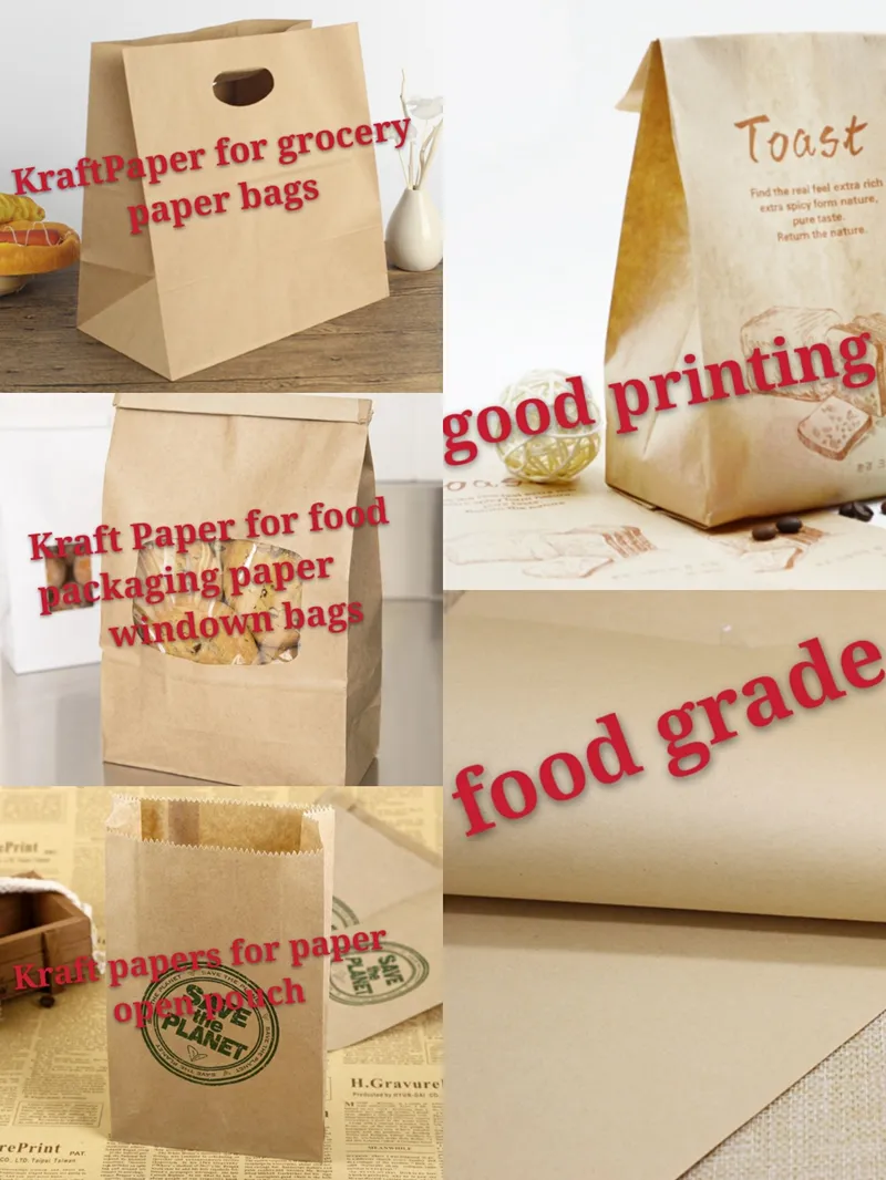 80GSM Brown Recycled Kraft Paper for Kraft Envelopes