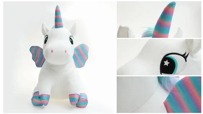 Super Soft Rainbow Wings Plush Toy Unicorn Stuffed Animal Unicorn