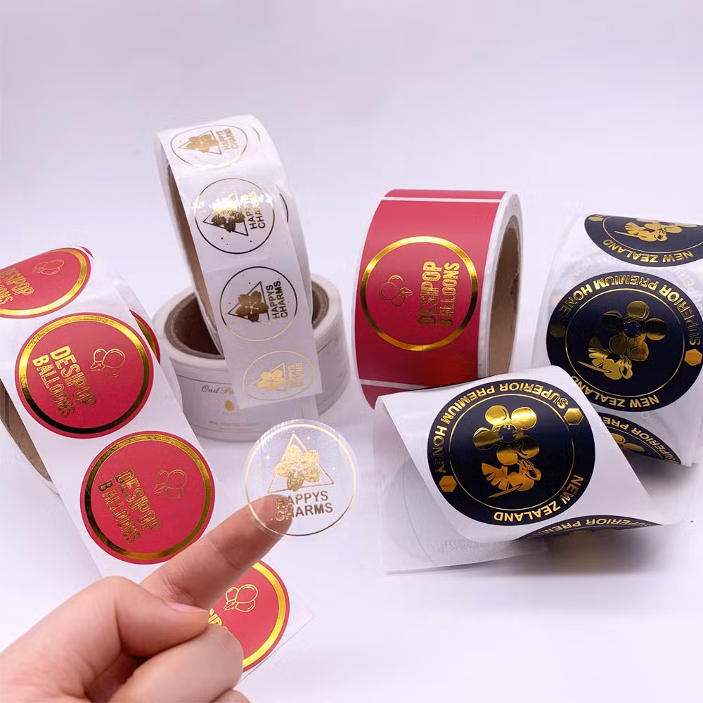 Label Roll Custom Stickers Logo Customize Logo Sticker Custom Printing Packaging Labels Vinyl Stickers