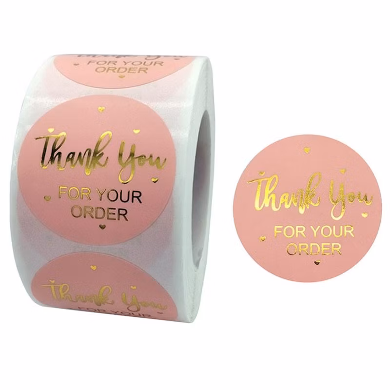 Thank You Adhesive Paper Logo Sticker Made Stickers Customized Decals Print Stickers Order Stickers Sticker Giant