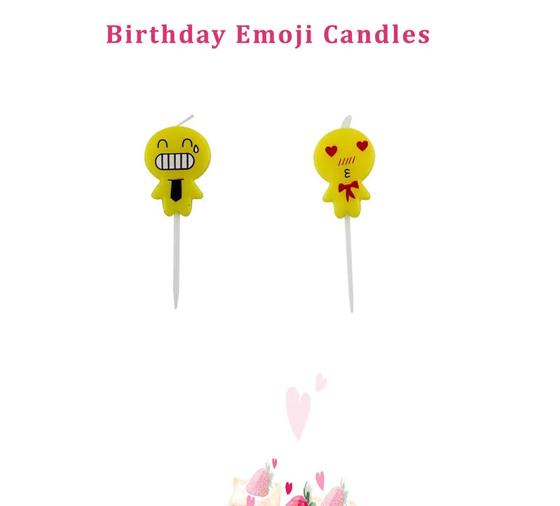 Emoji Party Supplies Birthday Cake Decoration Emoji Birthday Candles