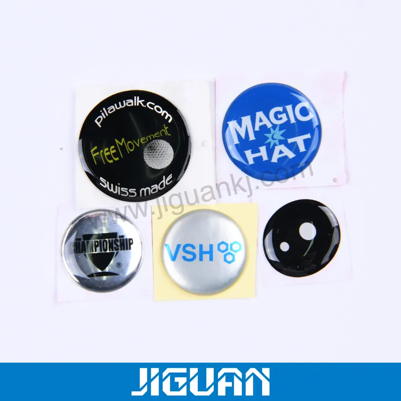 High Quality Transparent Self Adhesive Epoxy Resin Stickers