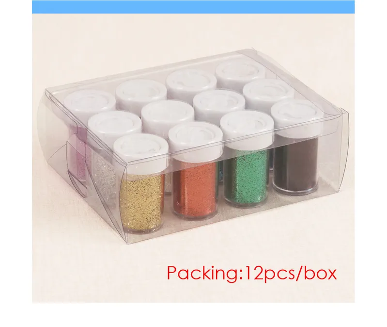 Foska Bottle Packing Bulk Colorful Cosmetic Glitter Powder