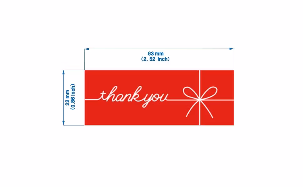 Thank You Stickers Use in Christmas Stickers for Envelopes and Stickers Thank You Small Business (300)