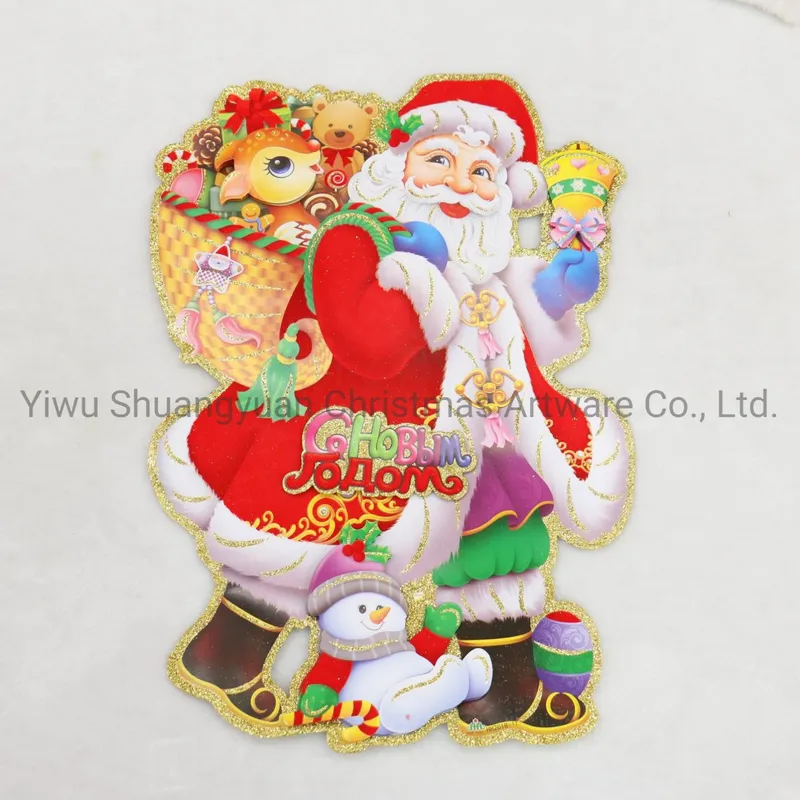 Christmas Stickers Hanging Christmas Paper Wall Sticker