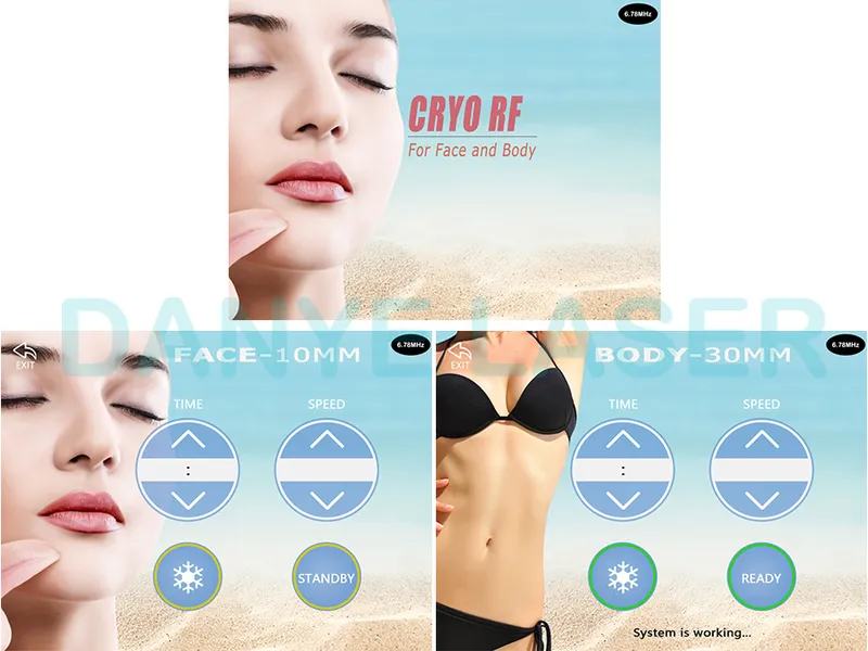 Body Lifting Beauty Equipment Radio Frequency Aesthetic Cryo RF Massage