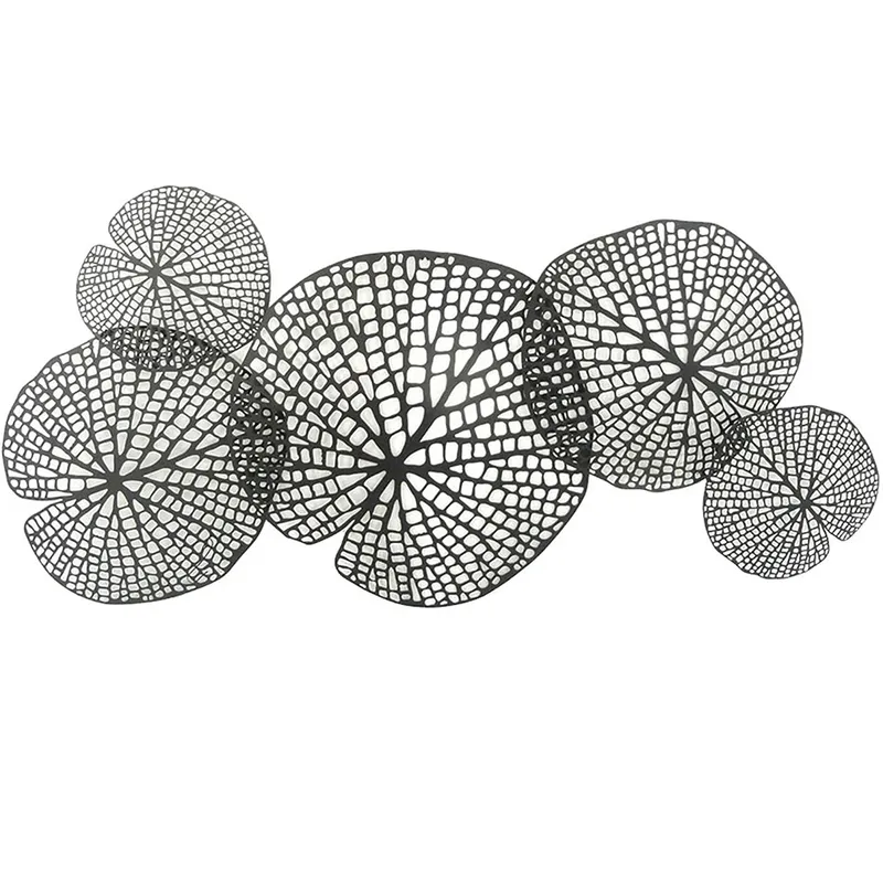 Home Metal Lotus Leaf Wall Decor Crafts