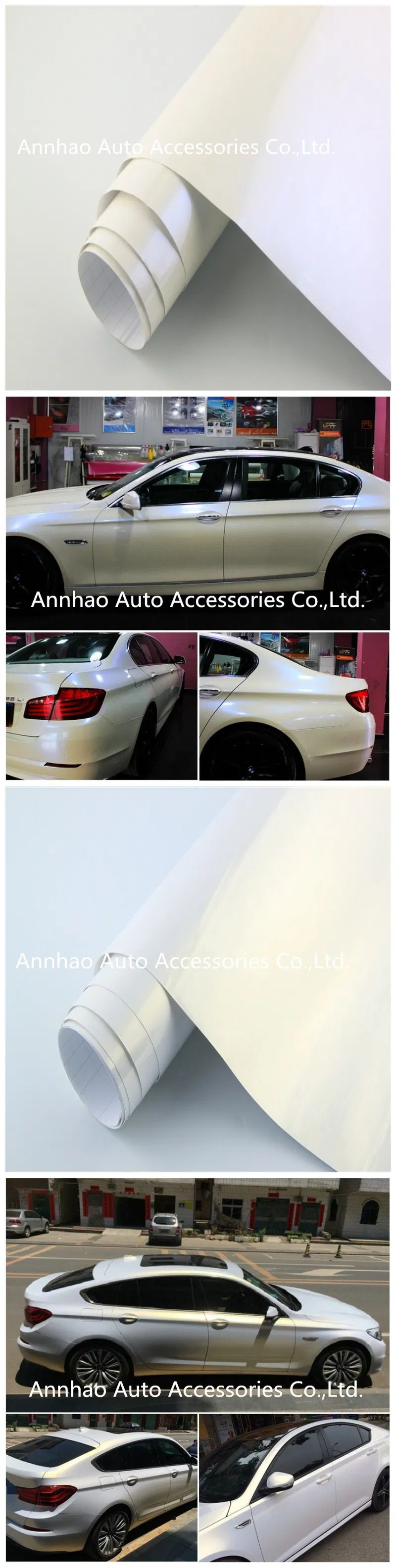 Matte and Glossy Pearl White Chameleon Vinyl Car Color Change Sticker