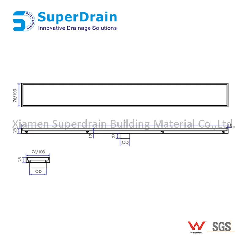 Stainless Steel Balcony Hidden Floor Drainer