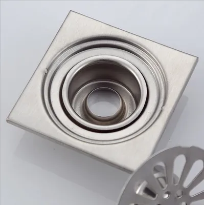 Fancy Style 4 Inch Stainless Steel Bathroom Shower Floor Drain with Cover China Factory
