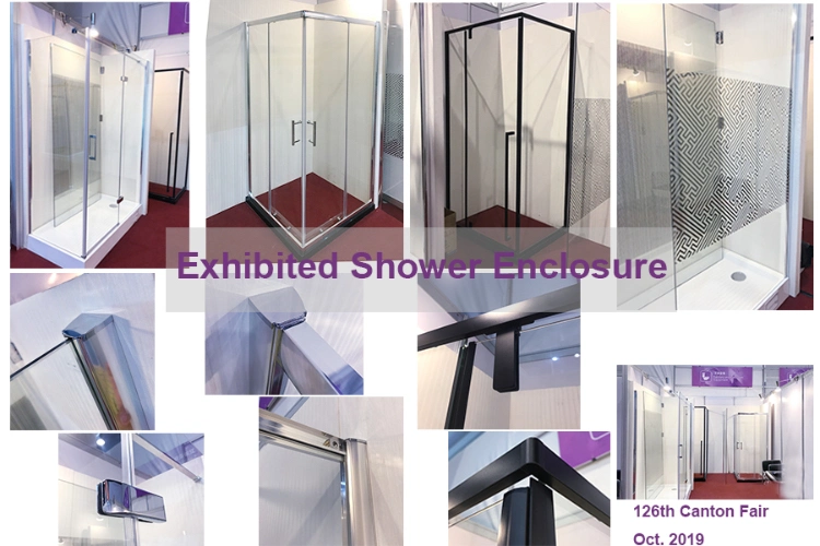 Square Corner Aluminum Tempered Glass&#160; Simple Cheap Shower Room Price