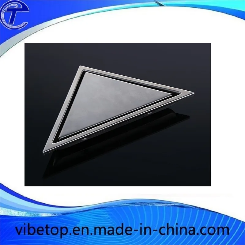 High Quality Steel Triangle Tile Insert Floor Bathroom Shower Triangle Floor Drain