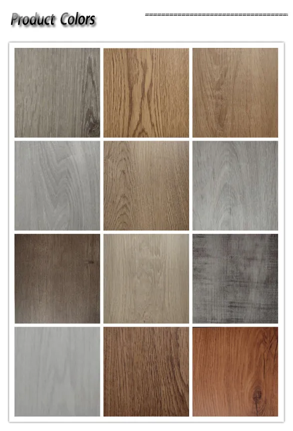 Plastic Floor Vinyl Spc Floor 4mm Wood Floor Tile