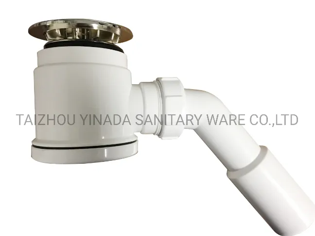 1"1/2 PVC+PP Shower Trap Drain Bathroom Drainer PVC Shower Drain ND209