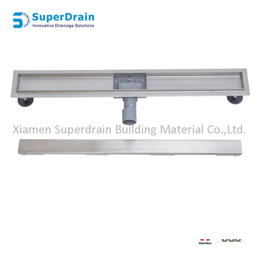 Anti Odor Anti Insec 304/316 Stainless Steel Universal Linear Bathroom Shower Invisible Floor Drain Tile Insert