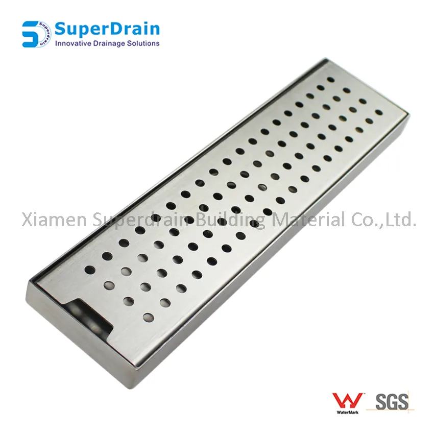 Stainless Steel Square Anti-Odor Bathroom Floor Drain Shower Drainer Large Caliber