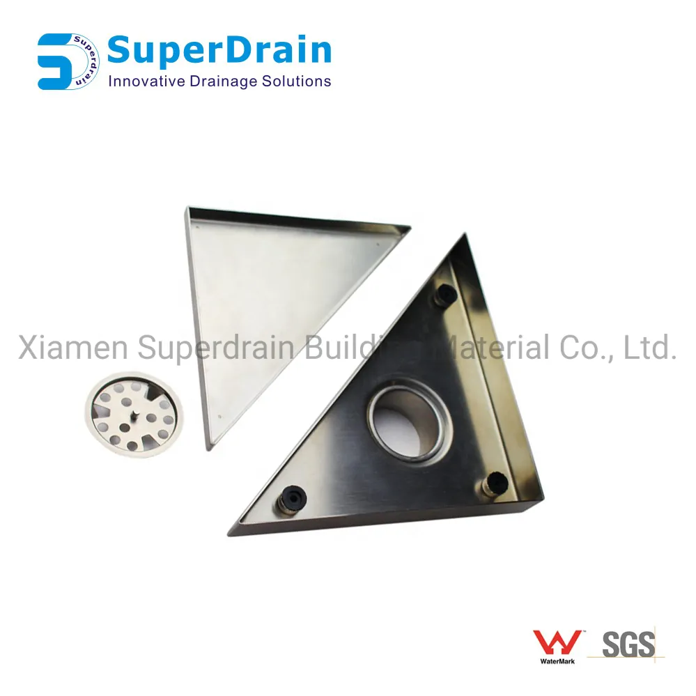 Stainless Steel Corner Drain Corner Shower Floor Stainless Steel Triangle Floor Drain