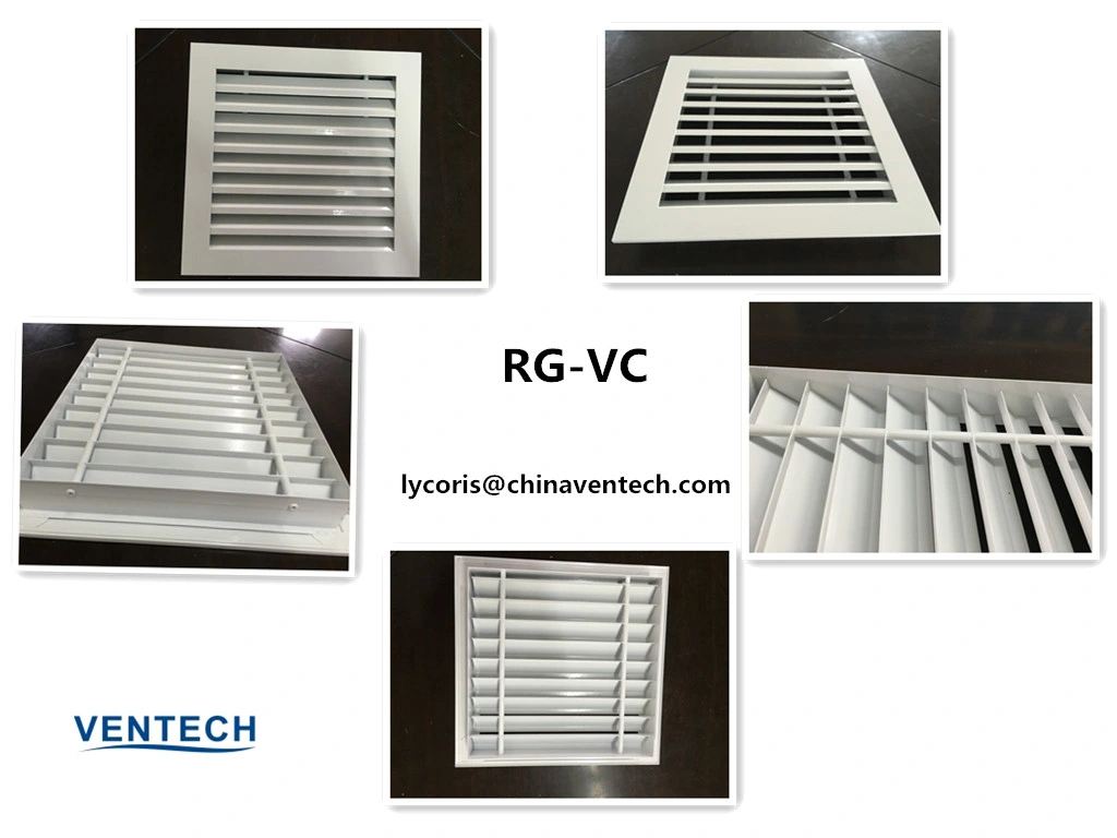 45 Degree Fixed Blades HVAC Return Air Grille Aluminum Exhaust Regrister Grille