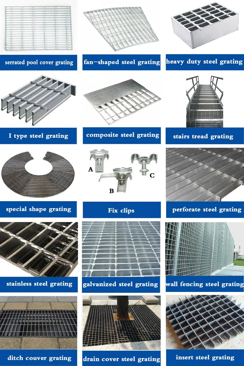 Galvanized Steel Grate Trench Cover Grating Rain Water Drainage