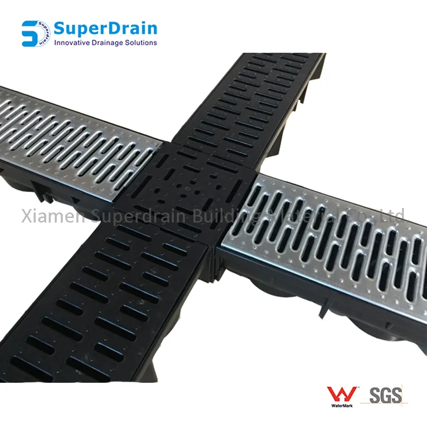 Sdrain PVC Floor Drain System Road Drainage Pipe Grate