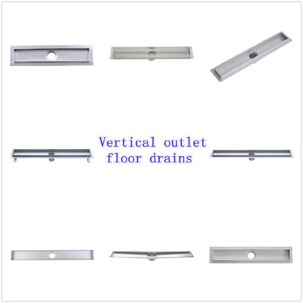 Wall Drain Shower Floor Side Outlet Shower Linear Floor Drain