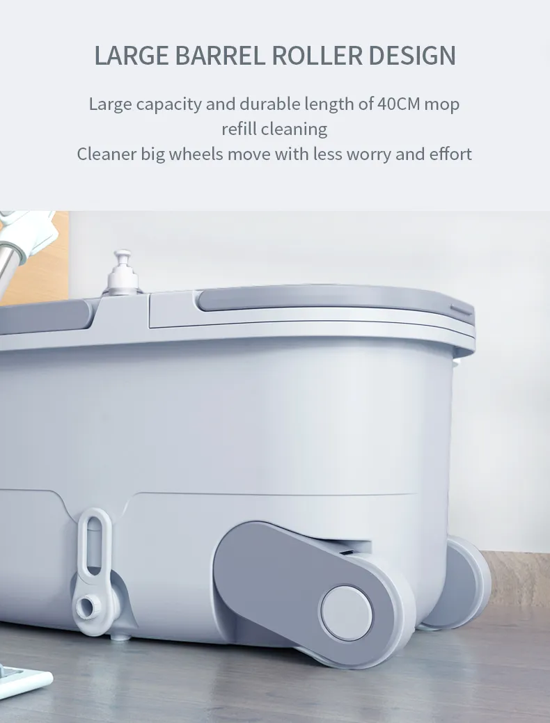 Homettler Spin Bucket Wringer Durable Mop with Wheels