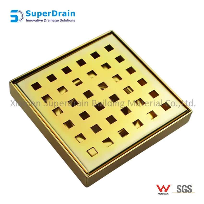 China Supplier Cheap Bathroom Stainless Steel 304 316 Rectangle Concealed Square Floor Drain