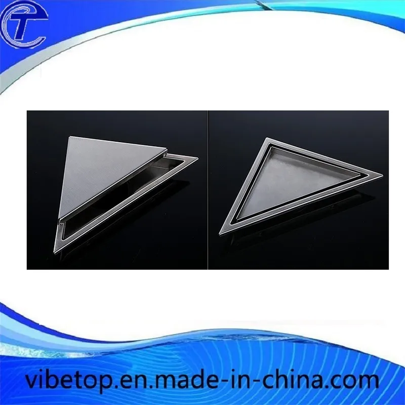 High Quality Steel Triangle Tile Insert Floor Bathroom Shower Triangle Floor Drain