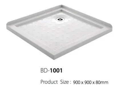 Corner Drain Two Flanges Shower Base (BD-1001)