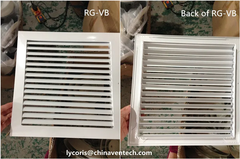 45 Degree Fixed Blades HVAC Return Air Grille Aluminum Exhaust Regrister Grille