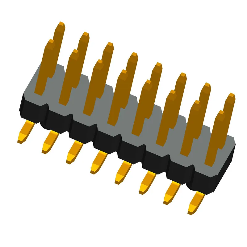 1.00mm Picth Pin Header SMT Type T Series Double Row 16 Pins Without Post