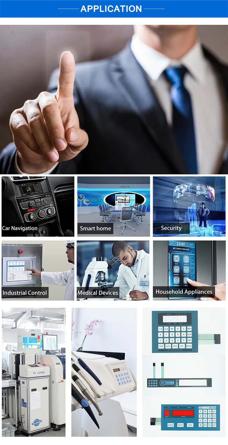 Single Button Tactile Embossed Membrane Keypad Switch