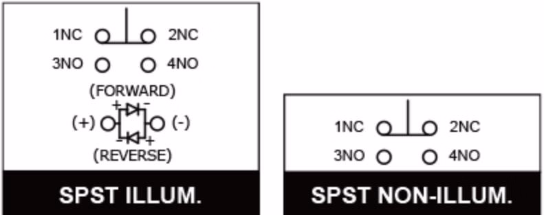Light LED Push Button Switch Latching Normal Open
