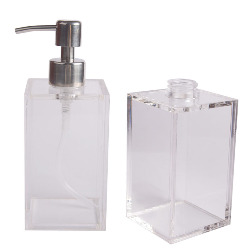 250ml Acrylic Plastic Liquid Hand Soap Dispenser Pump Bottle