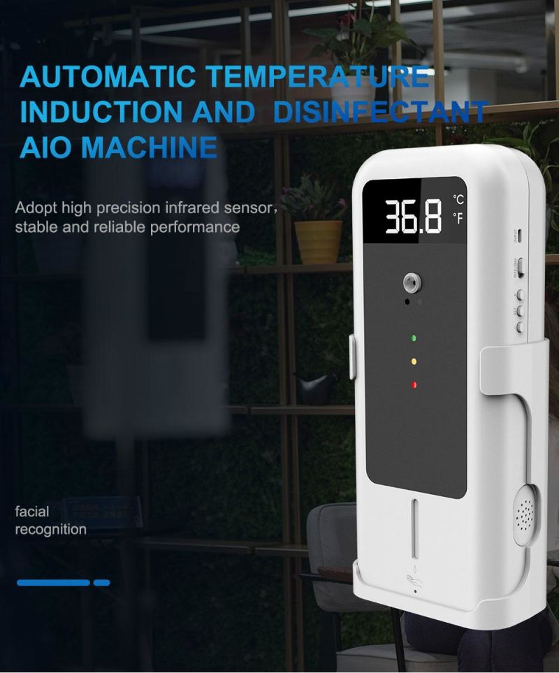 Automatic Soap Dispenser with Thermometer Temperature Measurement