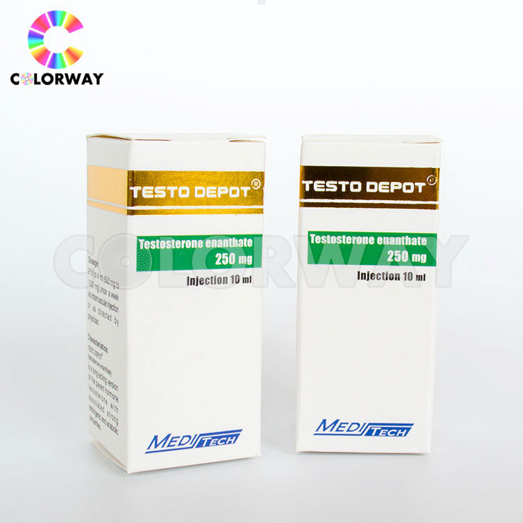 Folding Reasonable Price Recycling Paper Medicine Package Customized Paper Vial Boxes