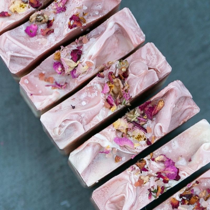 Private Logo Rose Soap Natural Handmade Beauty Rose Petal Soap