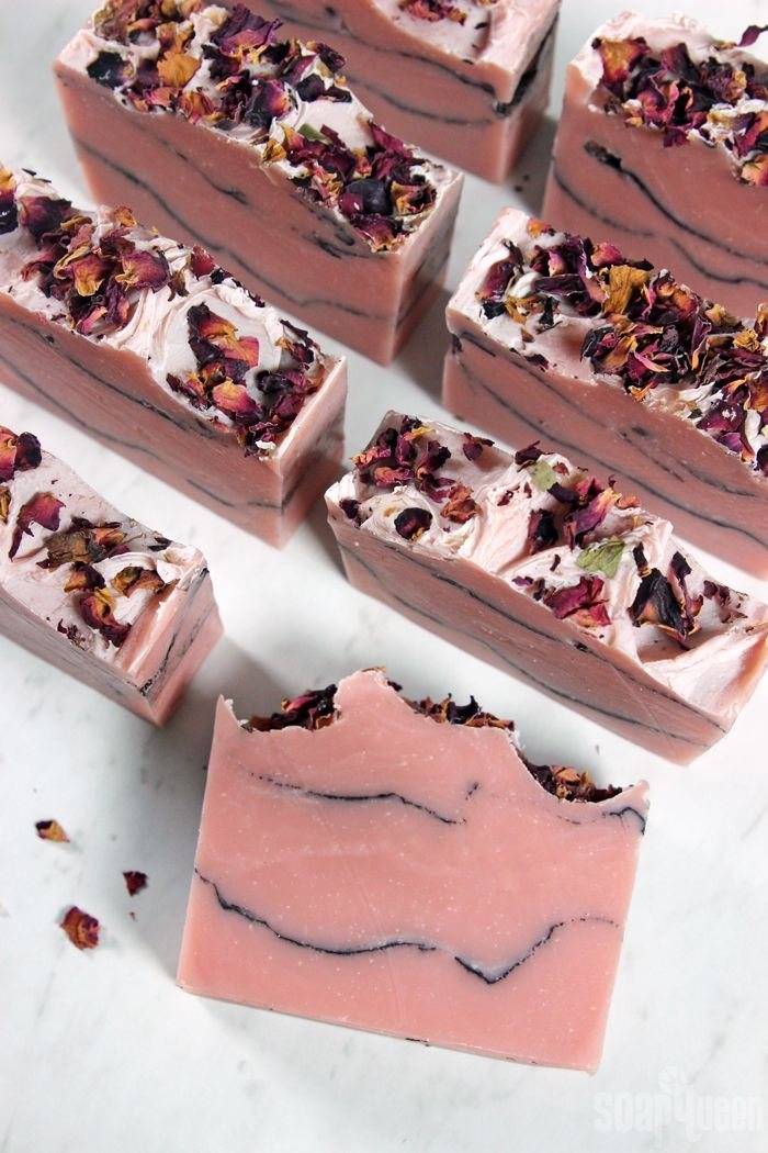 Private Logo Rose Soap Natural Handmade Beauty Rose Petal Soap