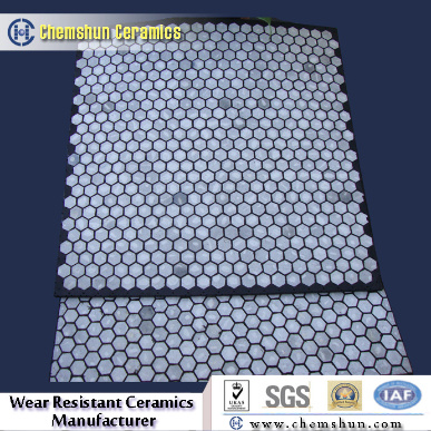 Corrosion Abrasion Resistant Ceramic Rubber Wear Plate
