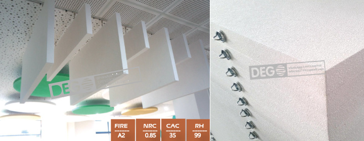 Customized Embossed Eco-Friendly Acoustic Baffles Products