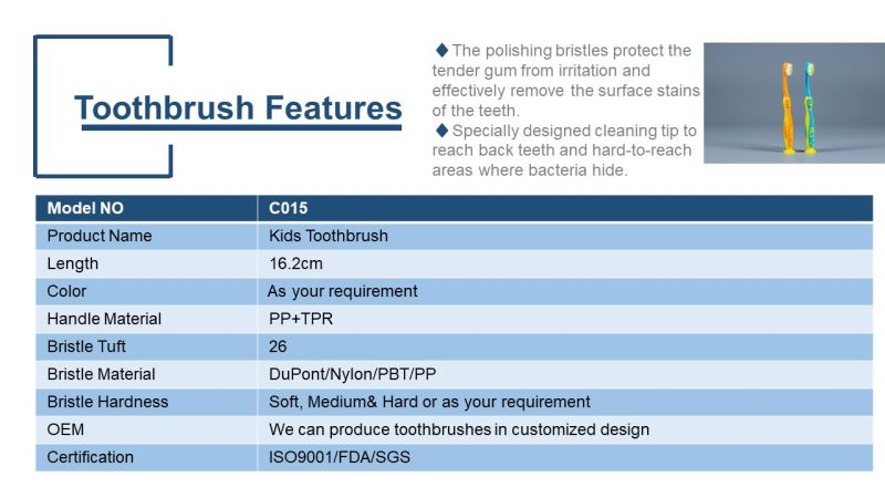 OEM Children&prime; S Product Toothbrush with Soft Bristles to Whiten Teeth