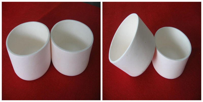 High Temperature Stability 99.5% Al2O3 Alumina Ceramic Crucible